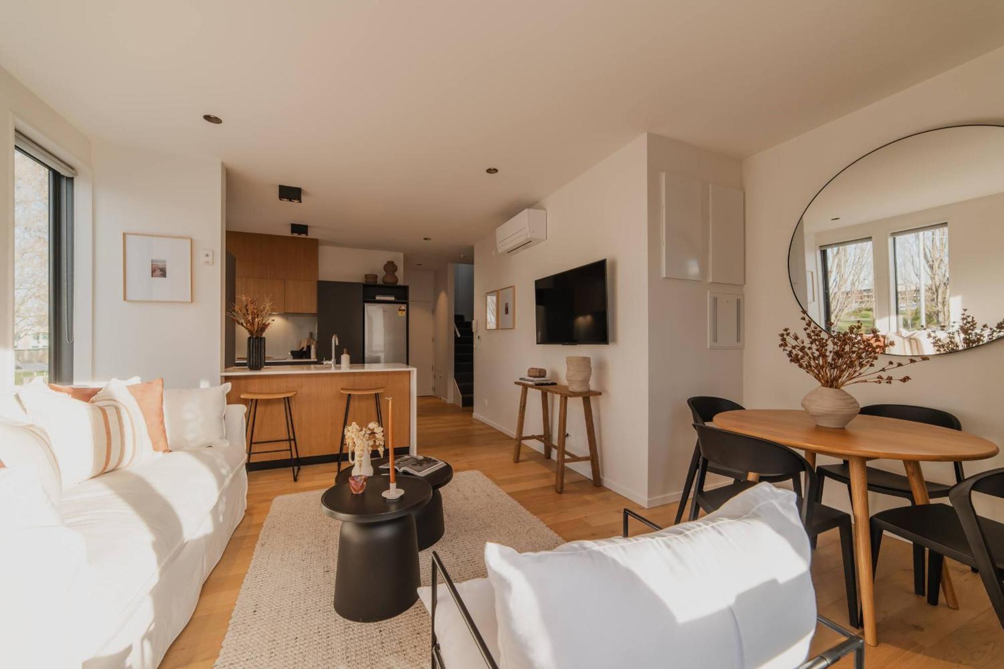Villa Chic And Contemporary Living At Cambridge Terrace Christchurch Exterior foto