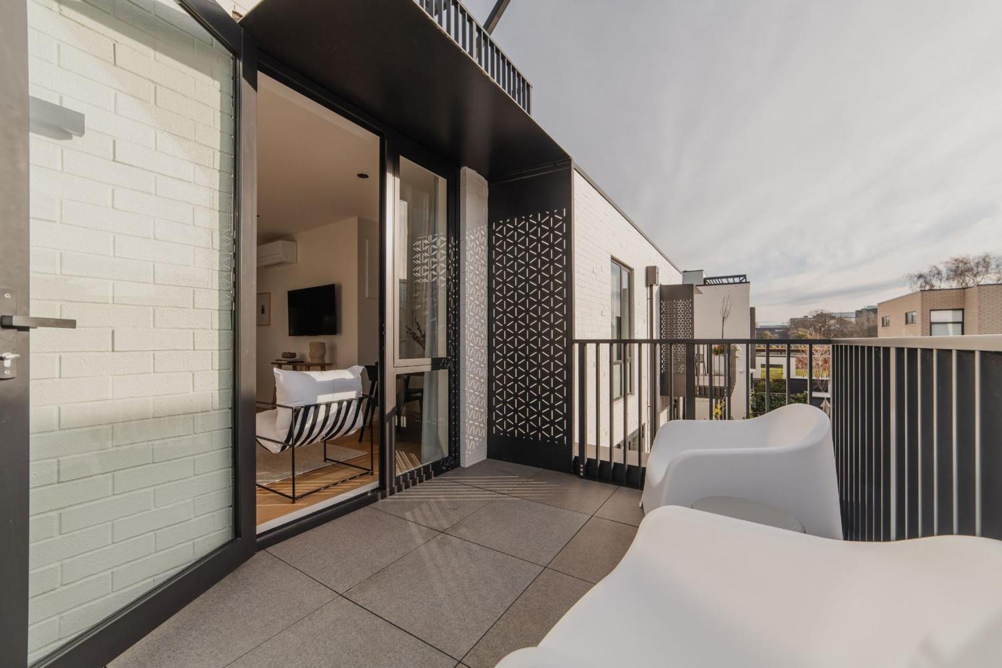 Villa Chic And Contemporary Living At Cambridge Terrace Christchurch Exterior foto