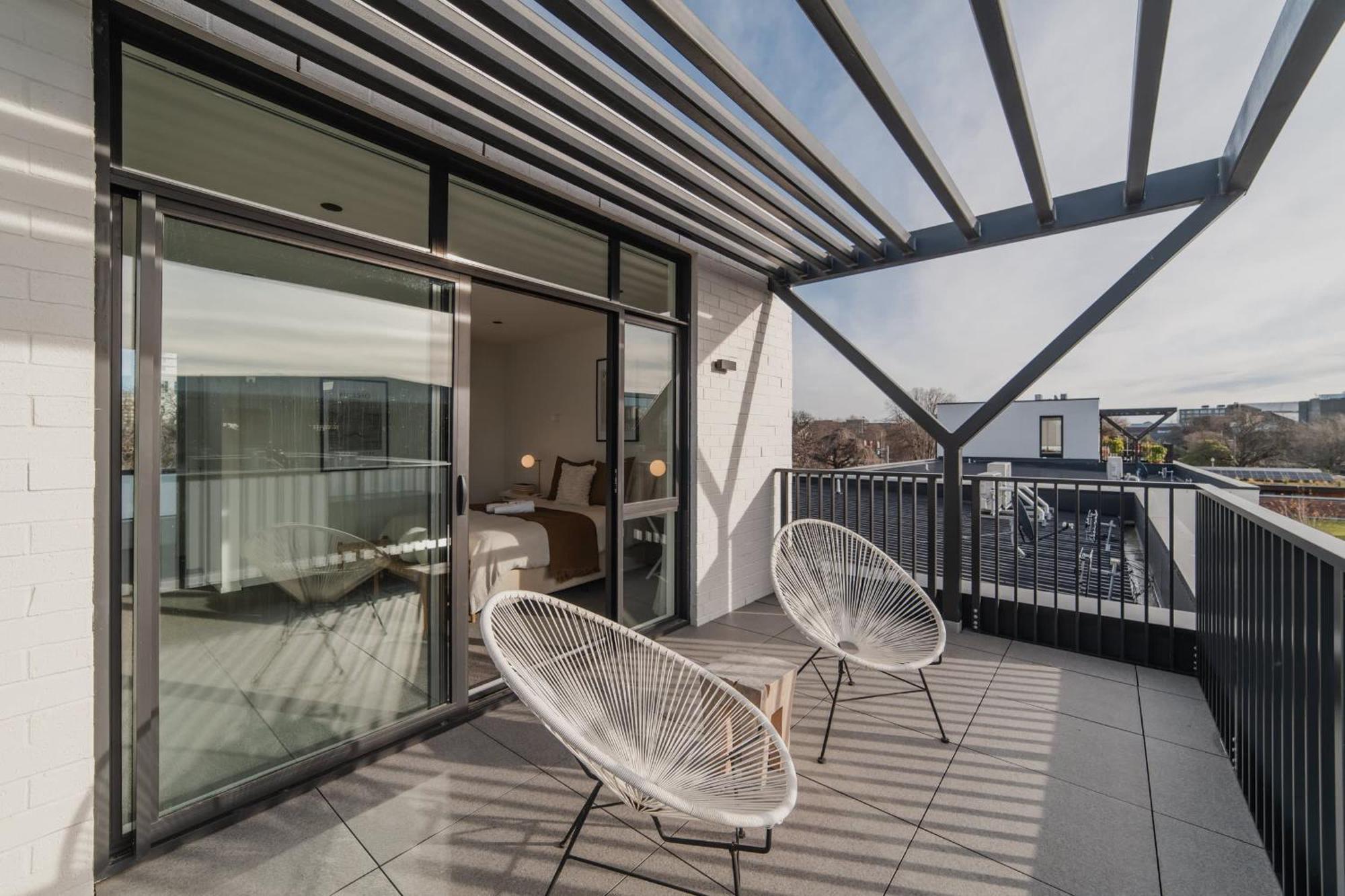 Villa Chic And Contemporary Living At Cambridge Terrace Christchurch Exterior foto